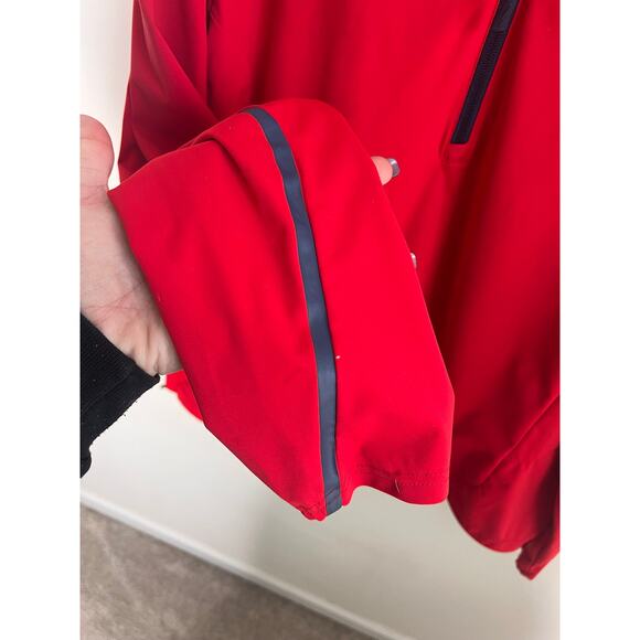 Ralph Lauren RLX Quarter-Zip Pullover Windbreaker Golf Jacket Red Men's Size L - Picture 6 of 11